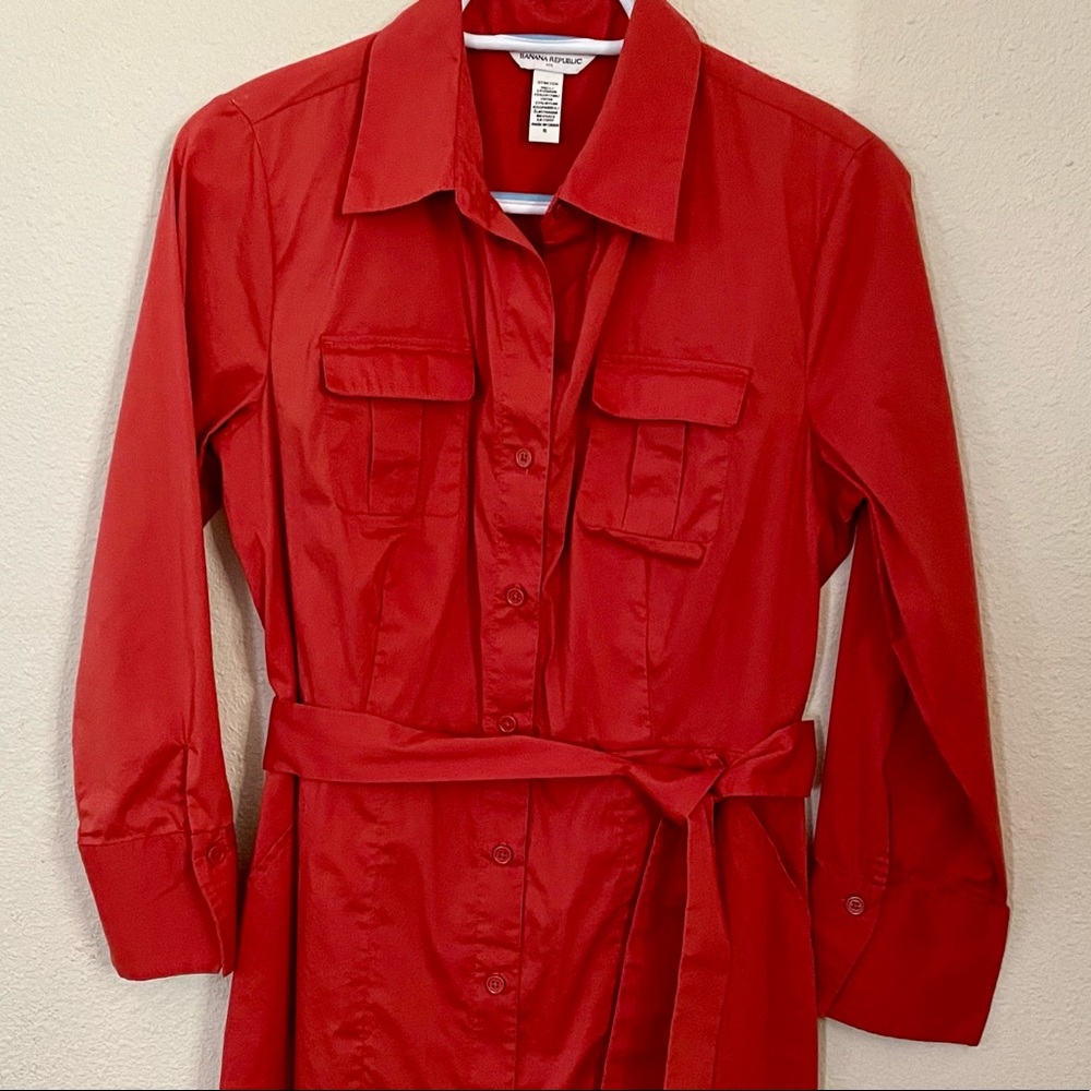 Banana Republic Military-Insp Shirt Dress 6